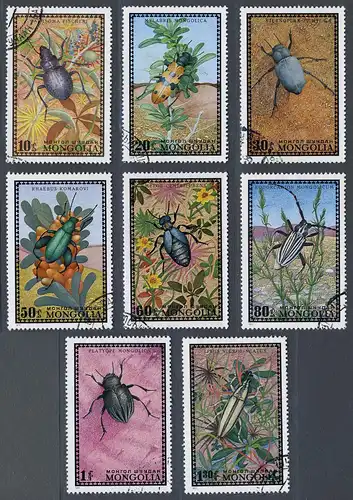 Mongolei 1972 Nr 685-692 Gefälligkeitsstempel 10062A