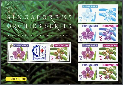 Singapur 1995 Nr 761 A-762 A (Block 36) Postfrisch / ** 10018