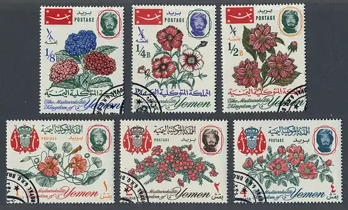 Jemen-N. (Königreich) 1965 Nr 182A-187A Gefälligkeitsstempel 10042B