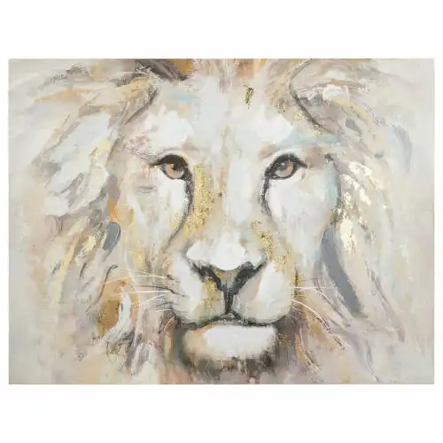 König der Löwen Grosse Kunst Leinwand 100x76x2.3cms