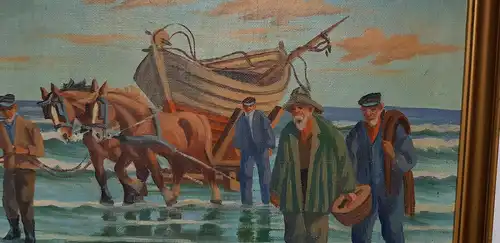 Oelgemaelde, Fang des Tages , Wilhelm Harsing (1891-1923)