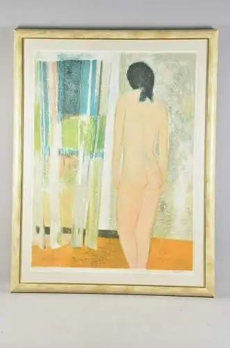 Guy Bardone, gerahmte limitierte & sign Litografie, Frauen Akt