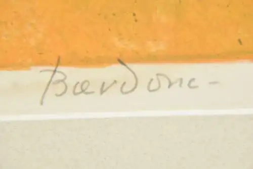 Guy Bardone, gerahmte limitierte & sign Litografie, Frauen Akt