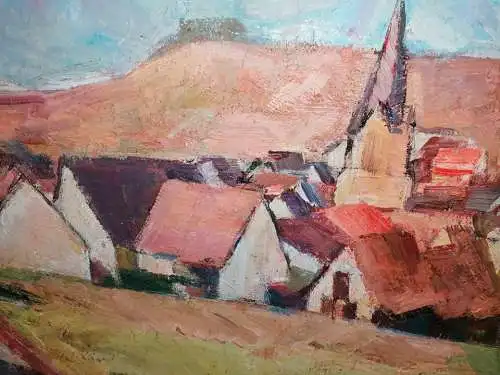 2  x Oelgemaelde Dorfansichten, Fred WInkler (1907-1990)
