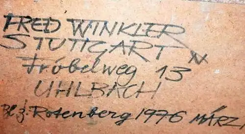 2  x Oelgemaelde Dorfansichten, Fred WInkler (1907-1990)