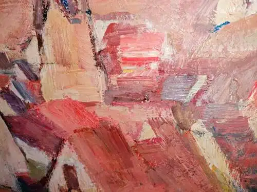 2  x Oelgemaelde Dorfansichten, Fred WInkler (1907-1990)
