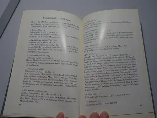 Insel-Bücherei Nr. 535 Edvard Munch: Graphik, 42 farbige Tafeln Erscheinungsjahr 1982