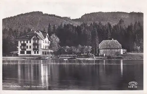 7 - Österreich - Erlafsee , Erlaufsee , Hotel Herrenhaus - gelaufen 1943