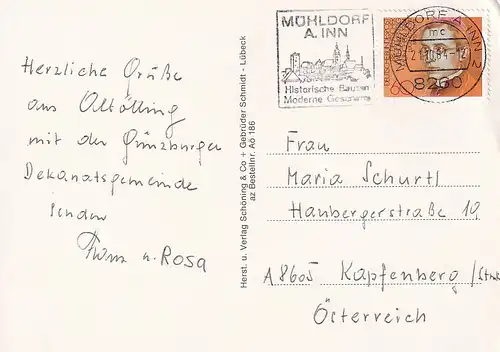 12 - Deutschland - Altötting , Wallfahrtsort , Kirche , Madonna  - gelaufen 1984