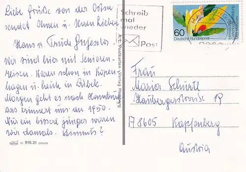 16 - Deutschland - Ostsee , Boote - gelaufen 1983