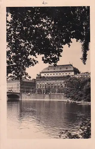 17 - Tschechoslowakei - Tschechische Republik , Prag , Praha , Nationaltheater , Moldau - gelaufen 1942