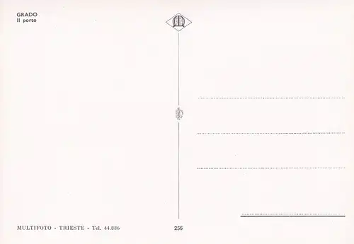 43 - Italien - Grado , Hafen , Schiff - nicht gelaufen