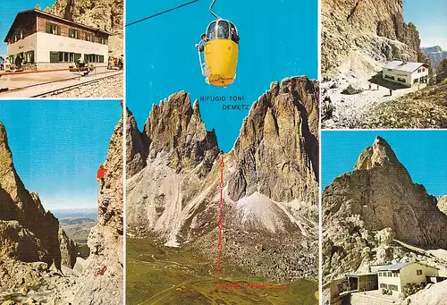 66 - Italien - Südtirol , Dolomiten , Toni Demetz Hütte , Passo Sella , Langkofelscharte - nicht gelaufen