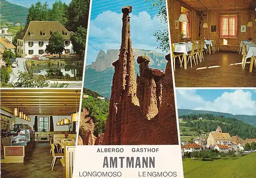 74 - Italien - Longomoso , Albergo , Lengmoos Ritten , Bozen , Südtirol , Pension Restaurant Amtmann - nicht gelaufen