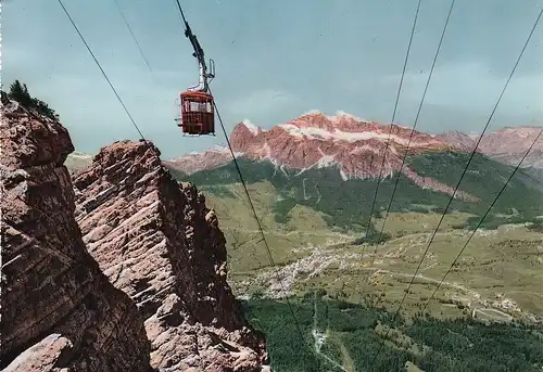 80 - Italien - Cortina , Dolomiten , Dolomiti , Faloria , Funivia , Seilbahn - nicht gelaufen