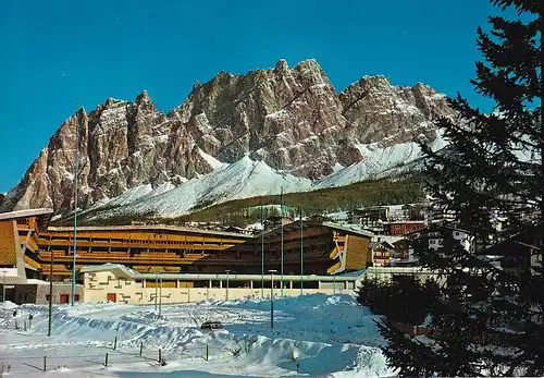 86 - Italien - Cortina D'Ampezzo , Monte Cristallo , Stadio Olimpico del ghiaccio - nicht gelaufen