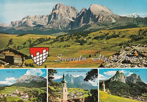 102 - Italien - Südtirol , Dolomiti , Dolomiten , Seiser Alm , Alpe di Siusi - nicht gelaufen