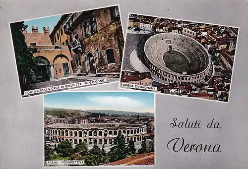 116 - Italien - Verona , Arena , Giulietta il Balcone - nicht gelaufen