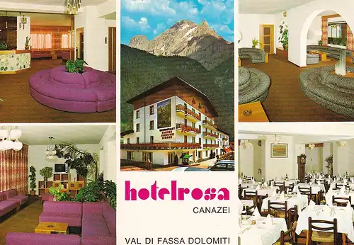 122 - Italien - Südtirol , Canazei , Dolomiten , Hotel Pensione Rosa - nicht gelaufen