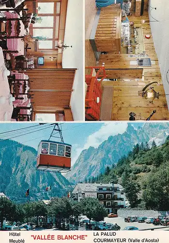 133 - Italien - Courmayeur , Valle d'Aosta , La Palud , Hotel Meublé Vallée Blanche - nicht gelaufen