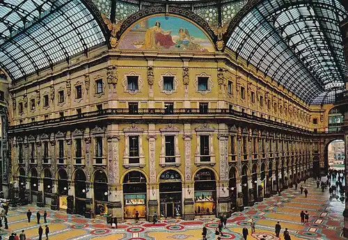 134 - Italien - Milano , Mailand , Galleria Vittorio Emanuele , Viktor Emanuel Galerie - nicht gelaufen