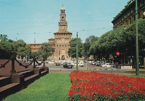 137 - Italien - Milano , Mailand , Castello Sforzesco , Sforza Schloss - nicht gelaufen