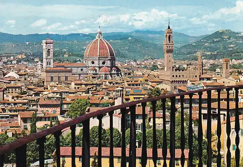 151 - Italien - Firenze , Florenz , Panorama - gelaufen 1972