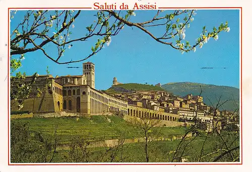 154 - Italien - Assisi , Panorama - gelaufen