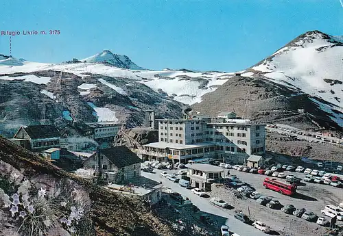 166 - Italien - Südtirol , Dolomiten , Passo dello Stelvio , Pass , Rifugio Livrio - gelaufen