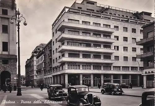 189 - Italien - Padova , Padua , Piazza della Liberazione , Platz der Befreiung , Auto - gelaufen 1950