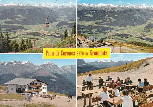 213 - Italien - Südtirol , Pian di Corones , Kronplatz , Seilbahn , Mehrbildkarte - gelaufen