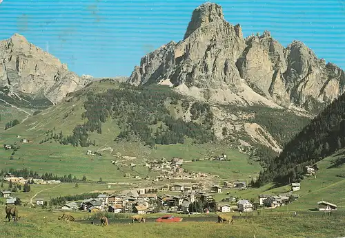 221 - Italien - Südtirol , Dolomiten , Val Badia , Corvara , Sass Songher - gelaufen 1969