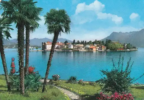 226 - Italien - Lago Maggiore , Langensee , Isola Bella von Stresa aus - gelaufen 1968