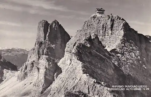 242 - Italien - Südtirol , Dolomiten , Rifugio Nuvolau , Alto - gelaufen 1958