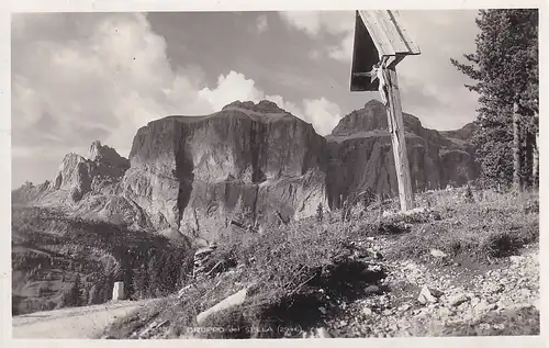 250 - Italien - Südtirol , Dolomiten , Gruppo di Sella - gelaufen 1931