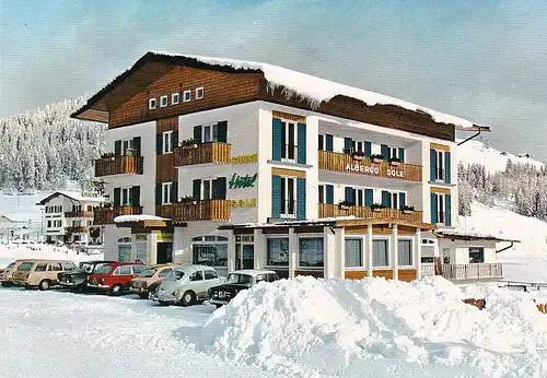 256 - Italien - Südtirol , Dolomiten , Toblach , Dobbiaco , Hotel Sole - Sonnenhof , Auto - nicht gelaufen 1978