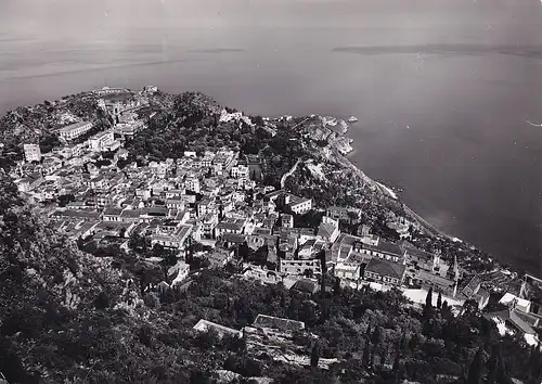 266 - Italien - Sizilien , Messina , Taormina , Rundblick vom Castell - gelaufen 1957