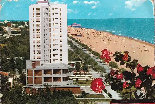 296 - Italien - Lignano Sabbiadoro , Spaggia , Strand - gelaufen 1963
