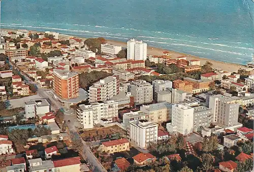 299 - Italien - Lignano Sabbiadoro , Aufnahme aus der Luft - gelaufen 1966