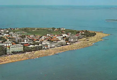 314 - Italien - Lignano Sabbiadoro , Luftaufnahme - gelaufen 1971