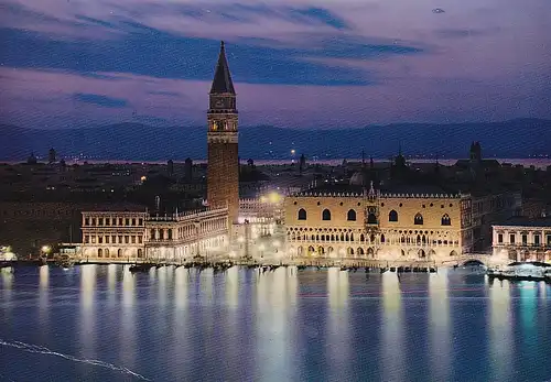 331 - Italien - Venezia , Venedig , Nachansicht , Markusplatz - gelaufen 2004