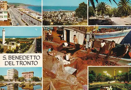 367 - Italien - San Benedetto del Tronto , Mehrbildkarte  - gelaufen 1970