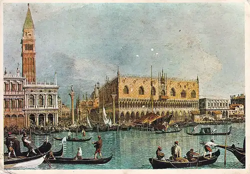 379 - Italien - Venedig , Venezia , Canaletto , Gondel , Boot - gelaufen 1972