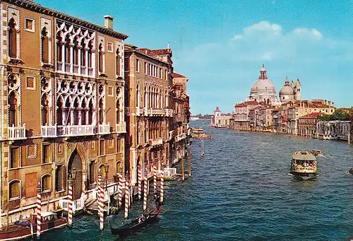 390 - Italien - Venedig , Venezia , Canal Grande - gelaufen 1960