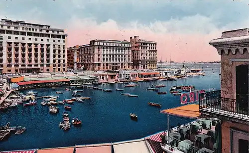 394 - Italien - Napoli , Neapel , Borgo Marinaro e Ristoranti - gelaufen 1952