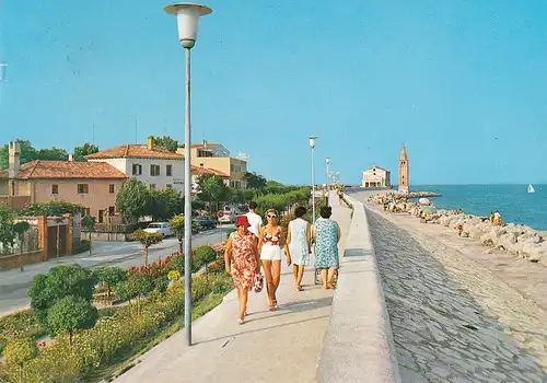 399 - Italien - Caorle , Spaziergang Madonnina dell Angelo - gelaufen 1974