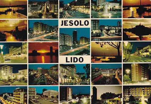 418 - Italien - Jesolo , Lido , Mehrbildkarte  - gelaufen 1972
