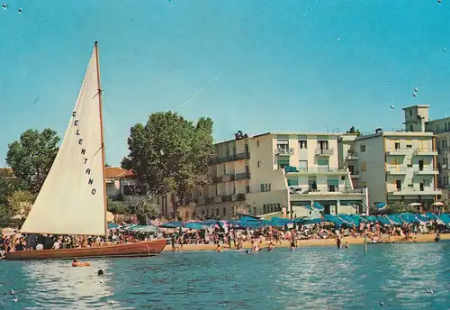 421 - Italien - Jesolo , Hotel Nettuno - gelaufen 1956