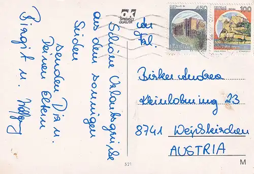 429 - Italien - Bibione , Mehrbildkarte  - gelaufen 1988