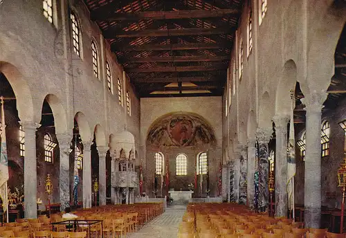 430 - Italien - Grado , Innenansicht Dom , Interno del Duomo - gelaufen 1978